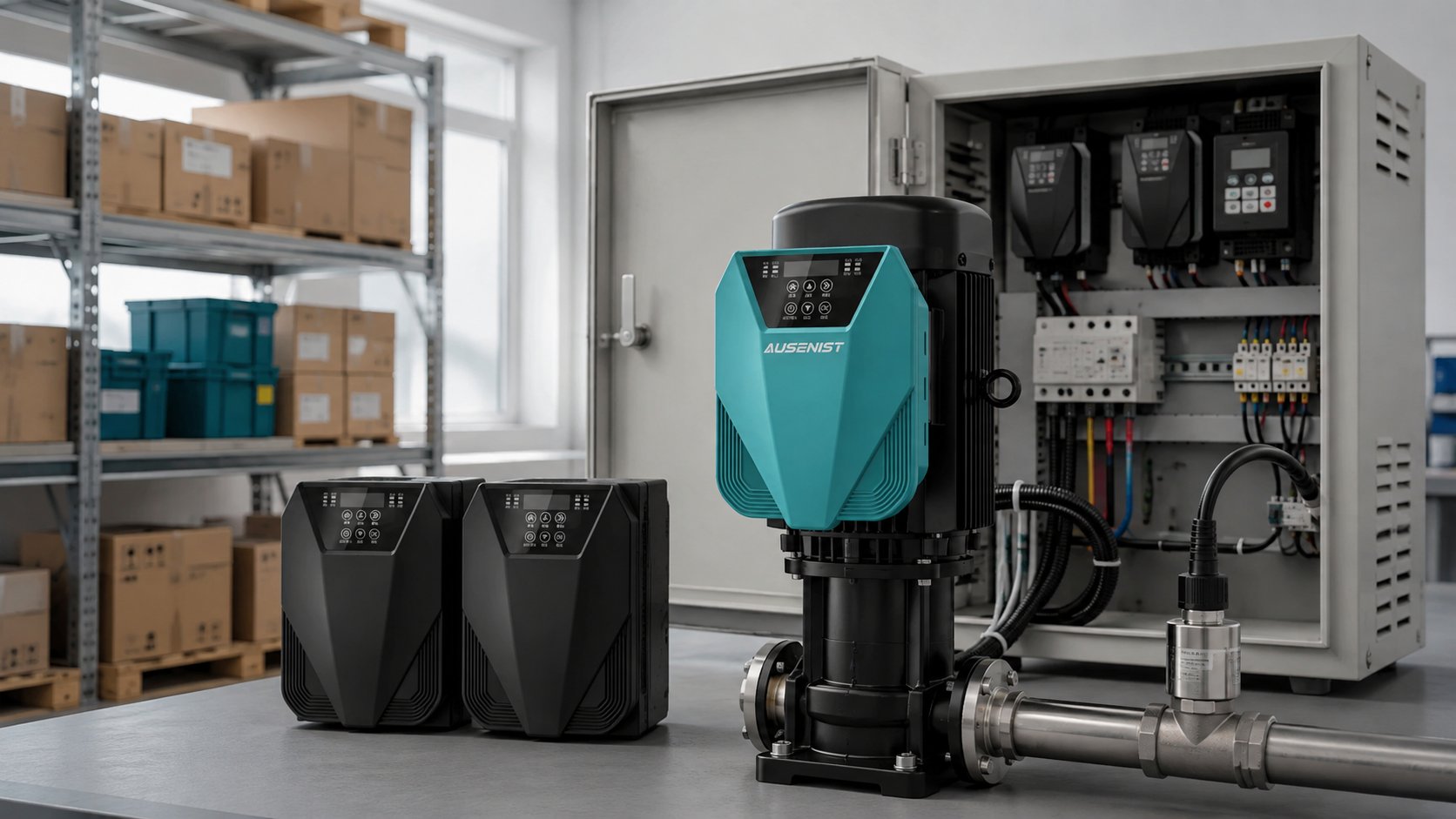 AUSENIST water pump VFD products with an integrated pump control panel