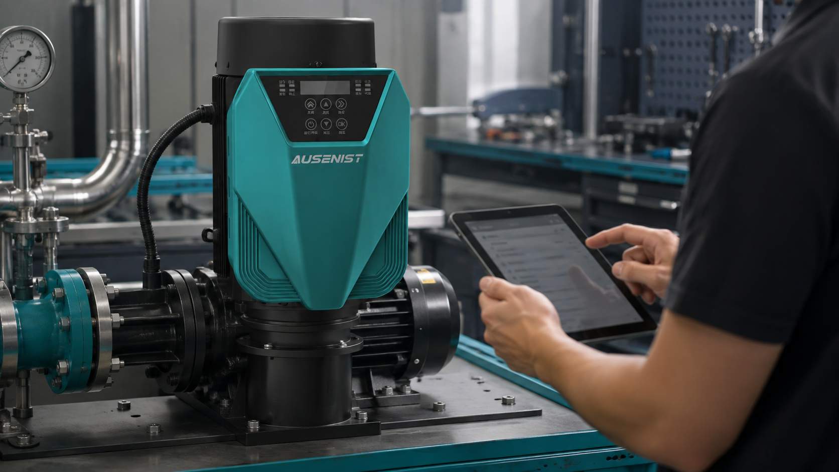 AUSENIST pump VFD during factory parameter pre-setting