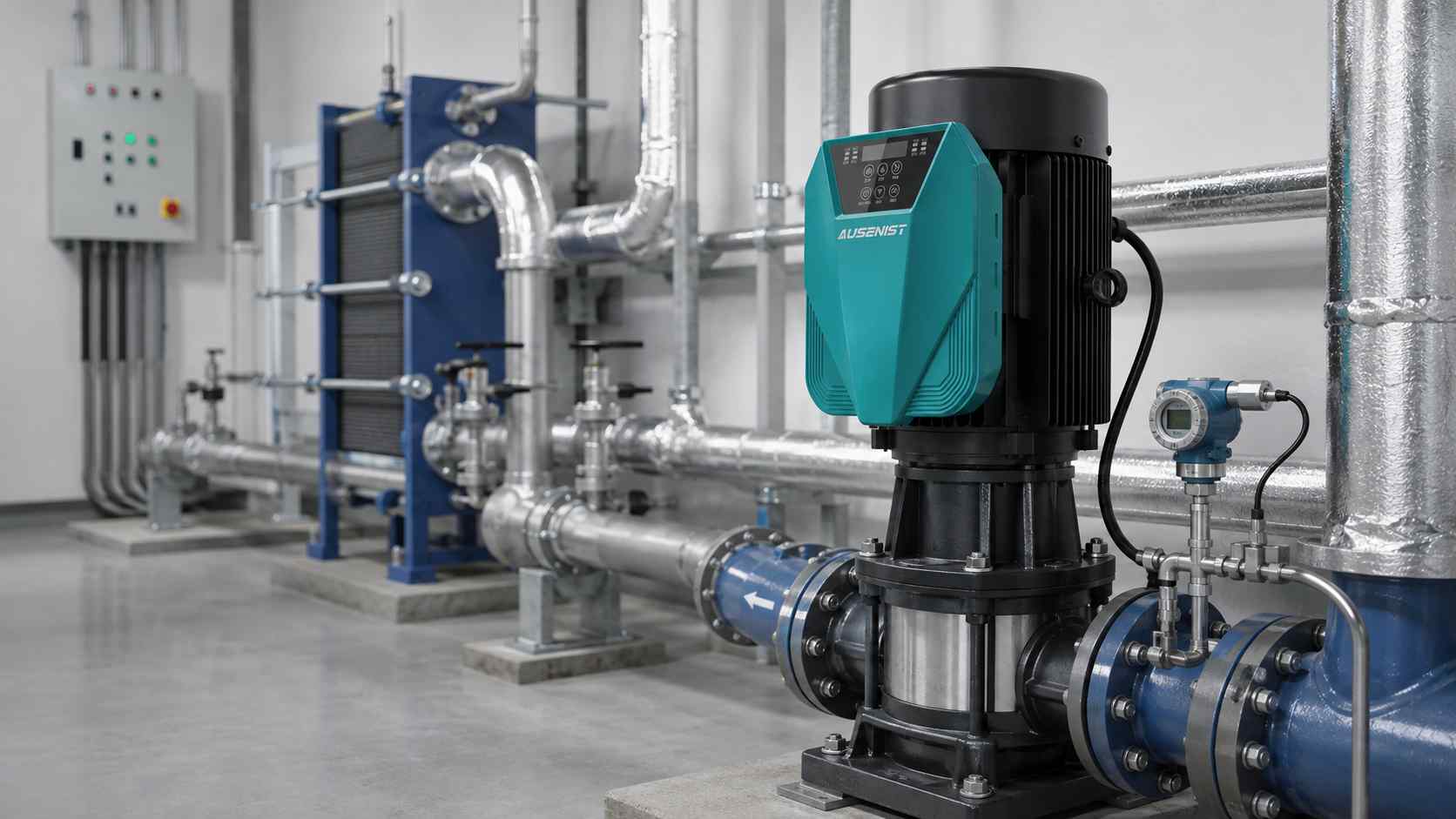AUSENIST VFD reference solution for an industrial cooling-water circulation pump